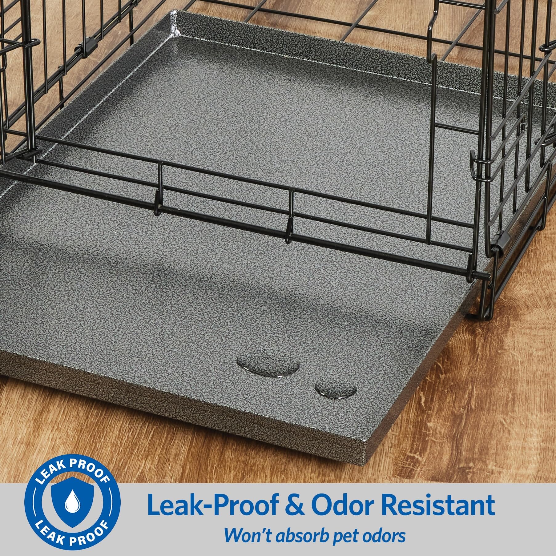 Petcrest Metal Dog Crate Replacement Pan - Image 6