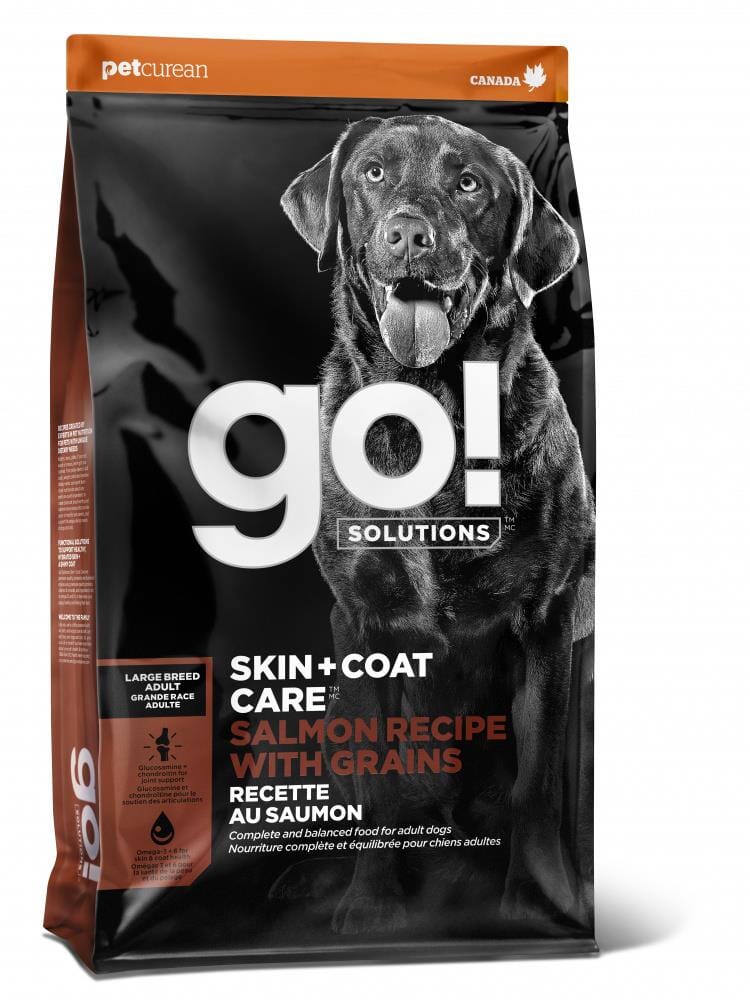 Petcurean GO! Skin and Coat Salmon with Grain Large-Breed Dry Dog Food - 12 Lbs