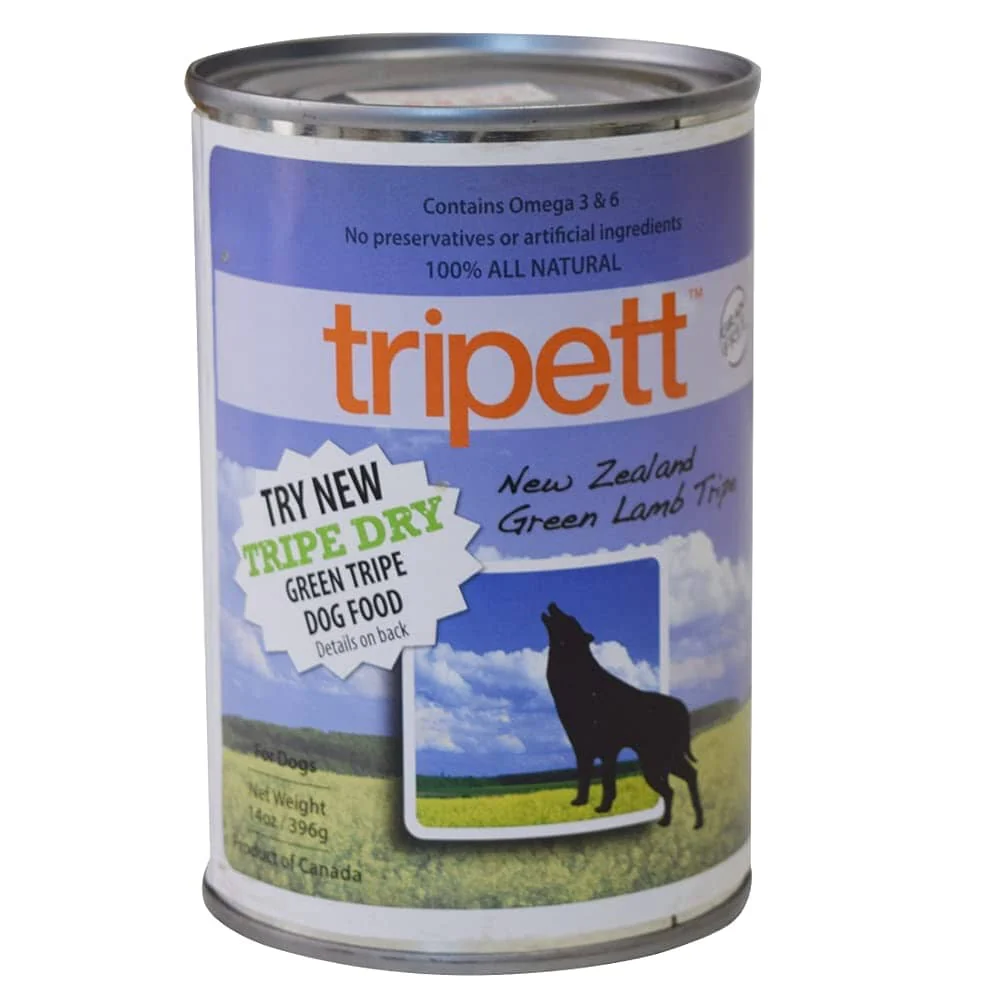 Petkind Tripett Green Lamb Tripe Canned Dog Food - 13 Oz - Case of 12