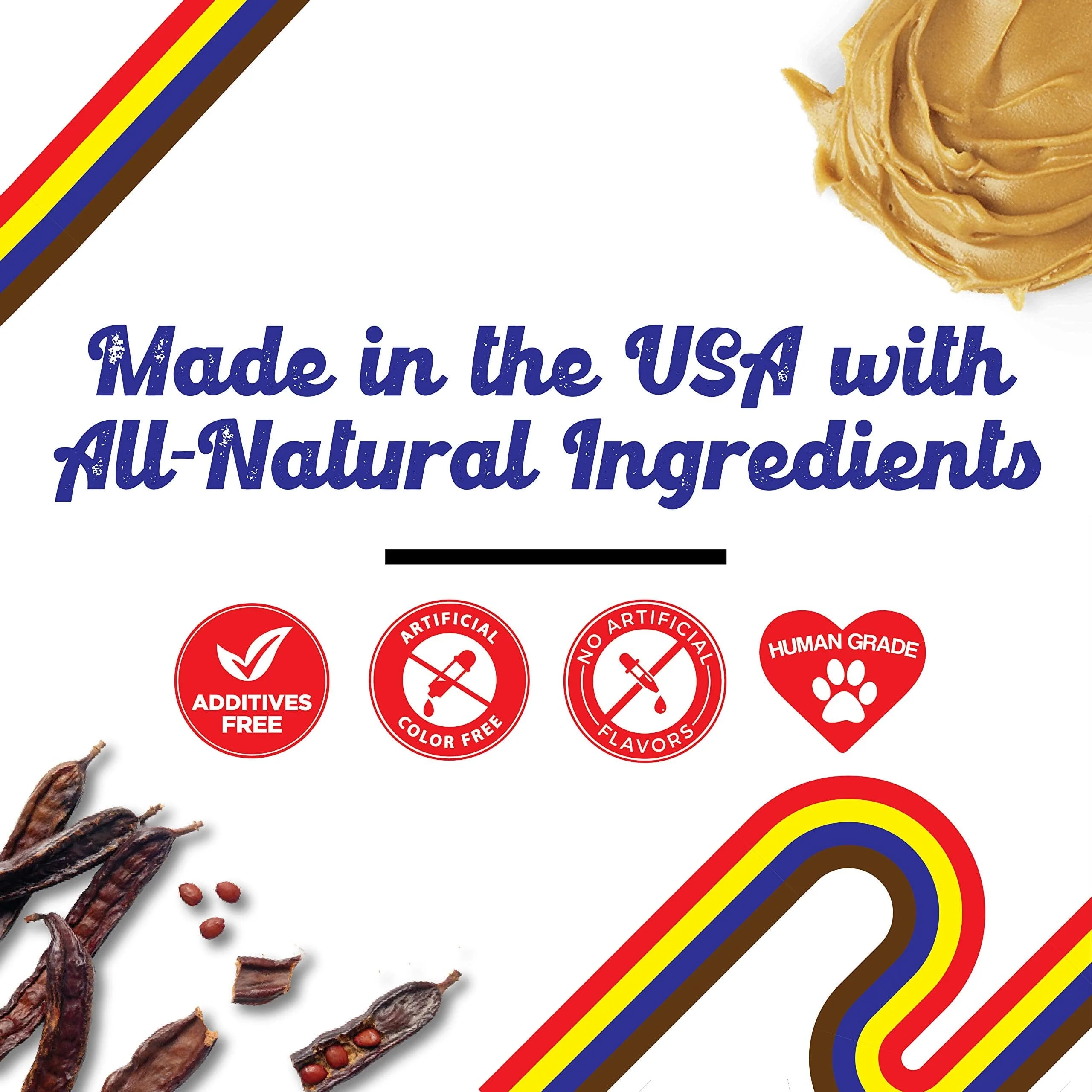 Petknowledgy Animal Snackers Bark Bars Peanut Butter Dog Biscuit Treats - 3.5 Oz - 6 Pack - Image 3