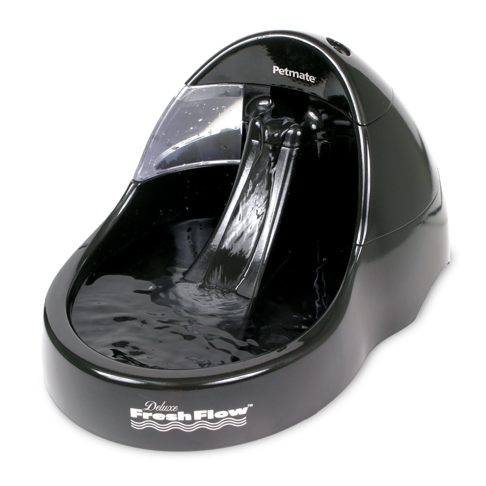 Petmate Deluxe Fresh Flow Cat and Dog Automatic Water Drinking Fountain - Black - 108 Oz