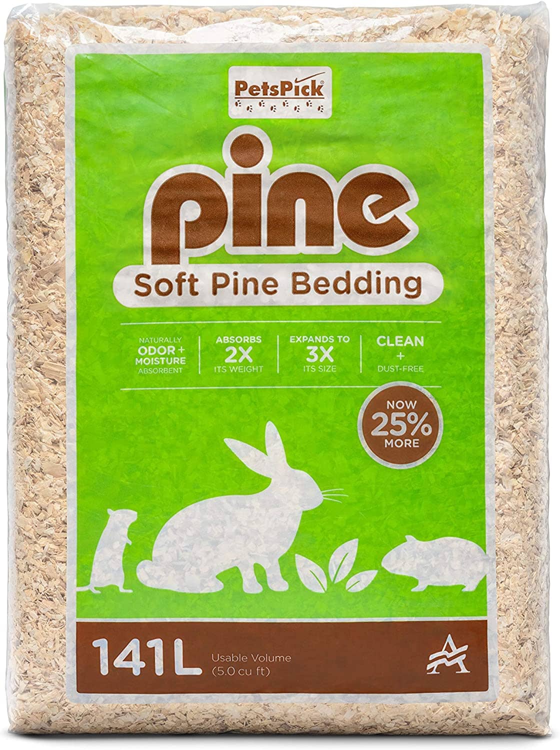 Pet's Pick Kiln Dried Soft Pine Bedding - Pine - 141 L - Image 3
