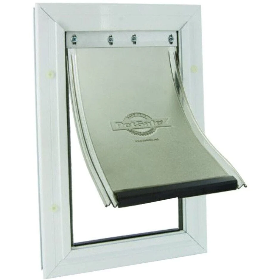 Petsafe Freedom Aluminum Pet Door - White - Medium