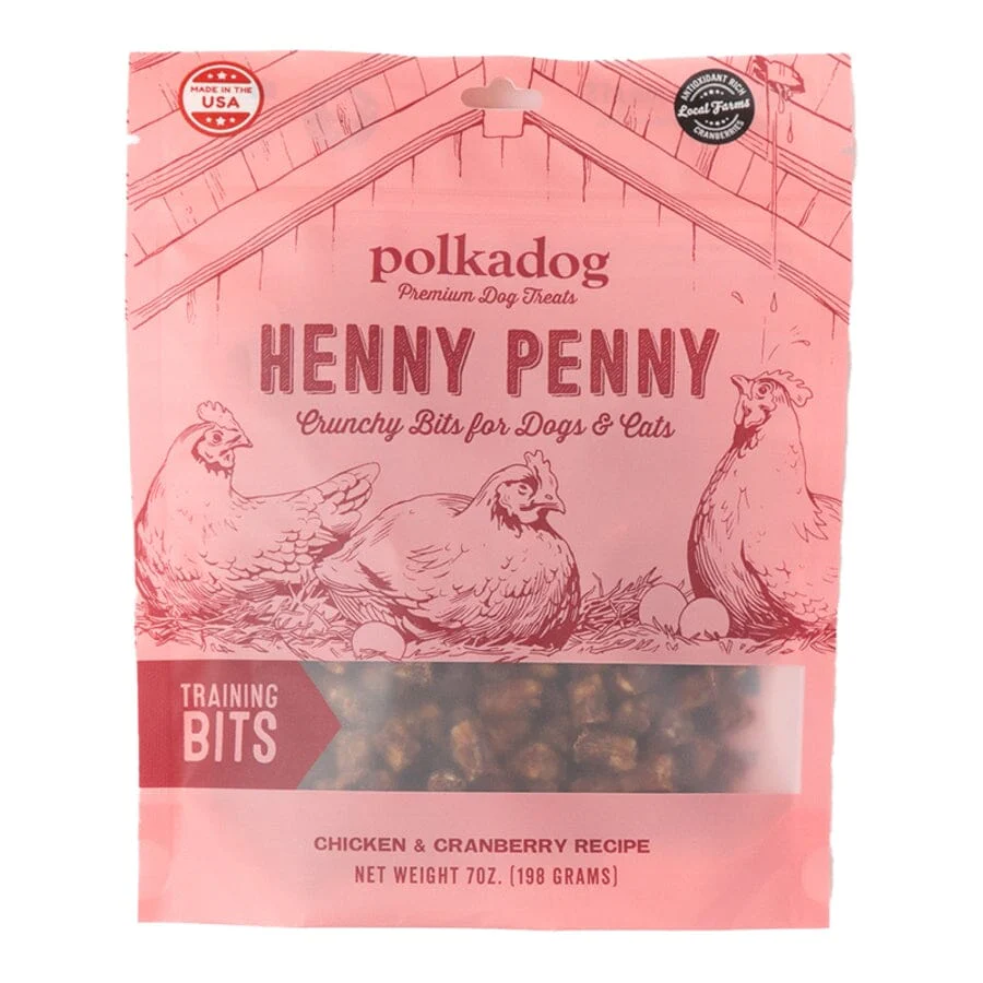 Polka Dog Bakery Henny Penny Chicken and Cranberry Bits Crunchy Cat and Dog Treats - Image 2
