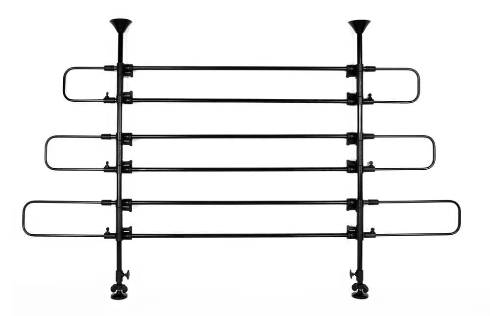 Precision Pet Products Universal 6-Bar Vehicle Pet Barrier - Black - One Size