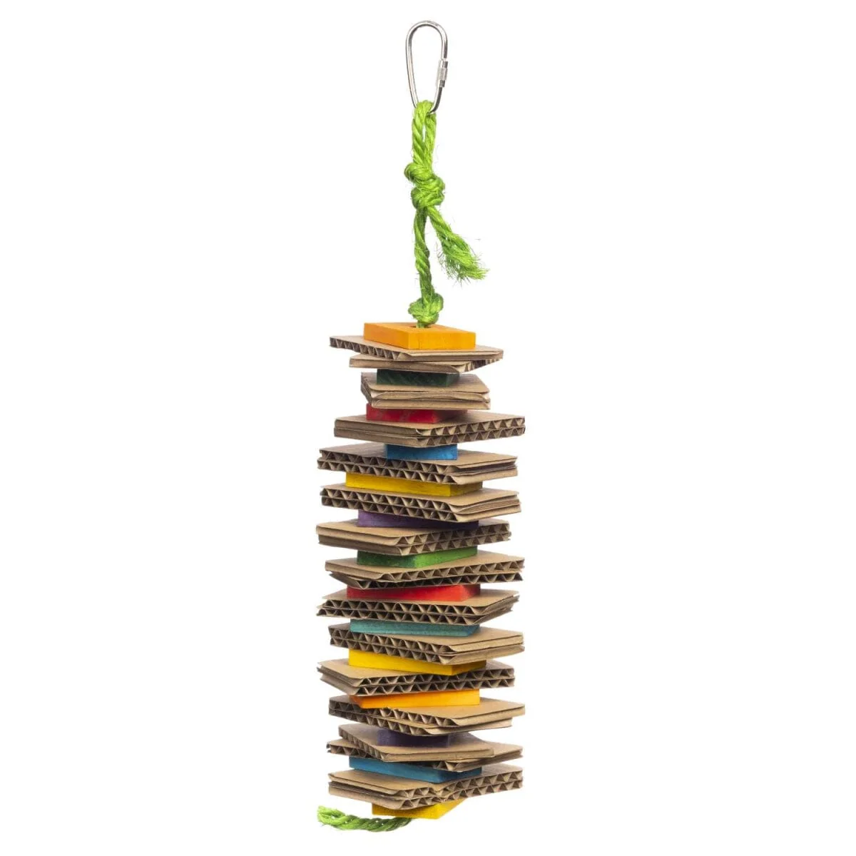 Prevue Pet Products Playfuls Shredding Stack Forage and Engage Hanging Bird Toy