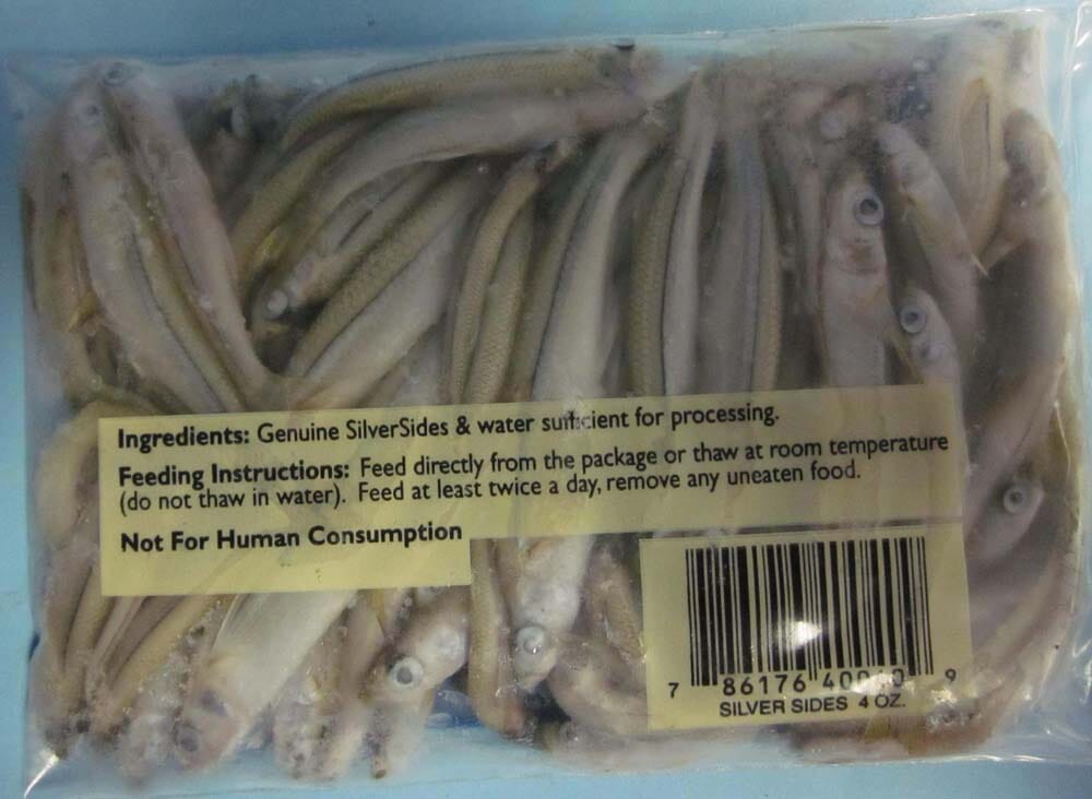 Pro Salt Silversides Frozen Fish Food - 4 Oz - Image 2