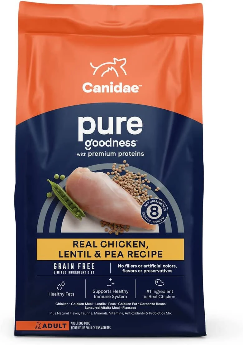 Pure Grain-Free Dry Dog Food - Chicken and Lentil - 4 Lbs