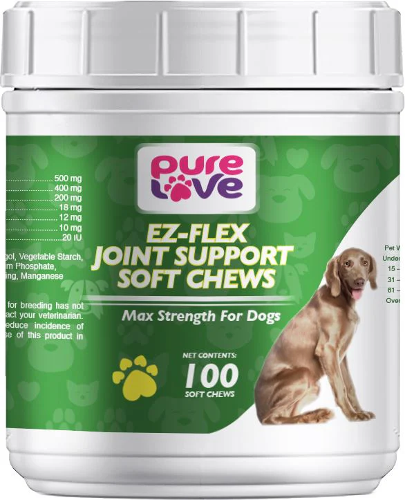Pure Love Ez-Flex Joint Support Soft Chews for Dogs - Image 2