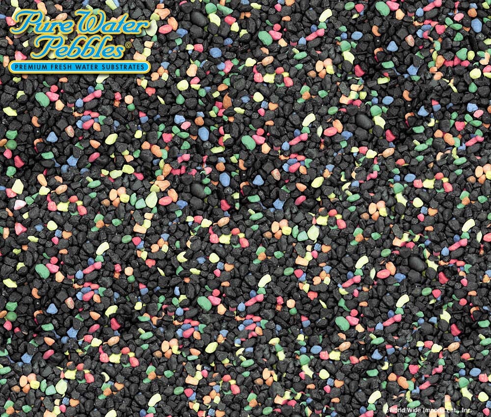 Pure Water Pebbles Premium Fresh Water Coated Aquarium Gravel Black Beauty - 5 lbs - 6 Count - Image 2