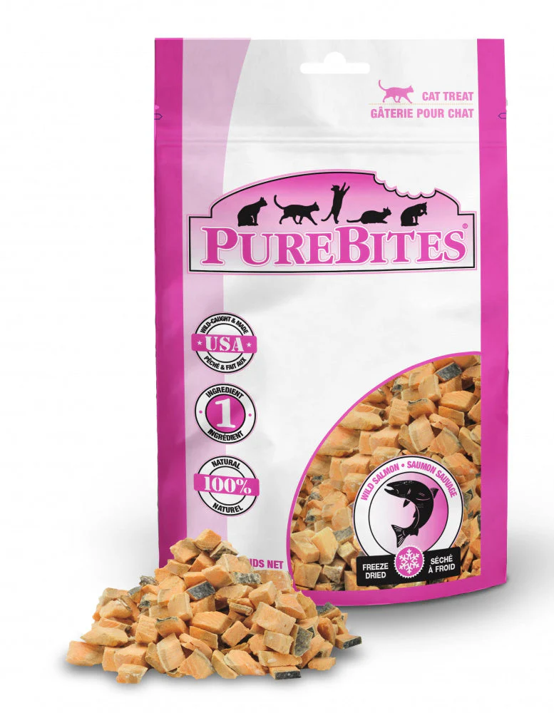 PureBites Salmon Freeze Dried Cat Treats - Image 2