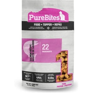 Purebites Salmon Recipe Freeze-Dried Raw Cat Food Topper Pouch - Image 2