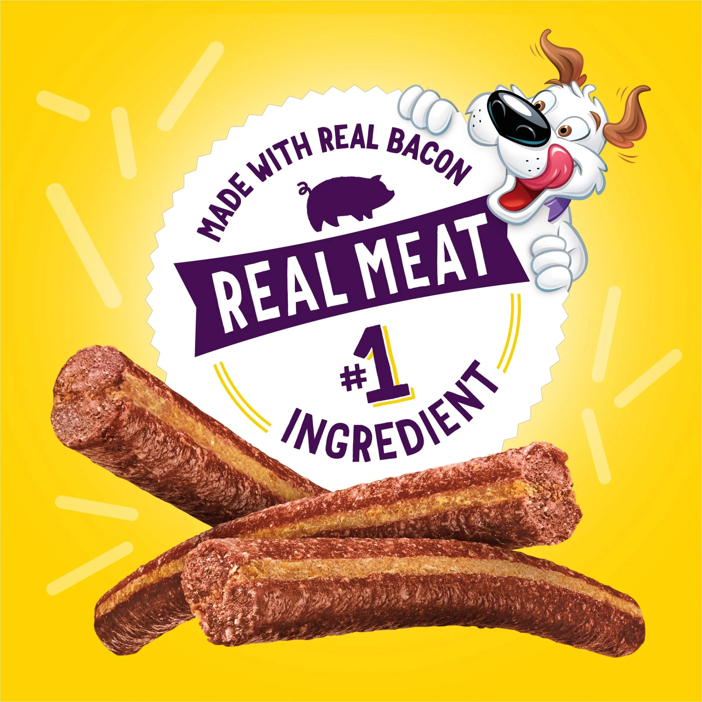Purina Beggin' Strips Bacon and Peanut Butter Chewy Jerky Dog Treats - 25 Oz - 4 Pack - Image 4