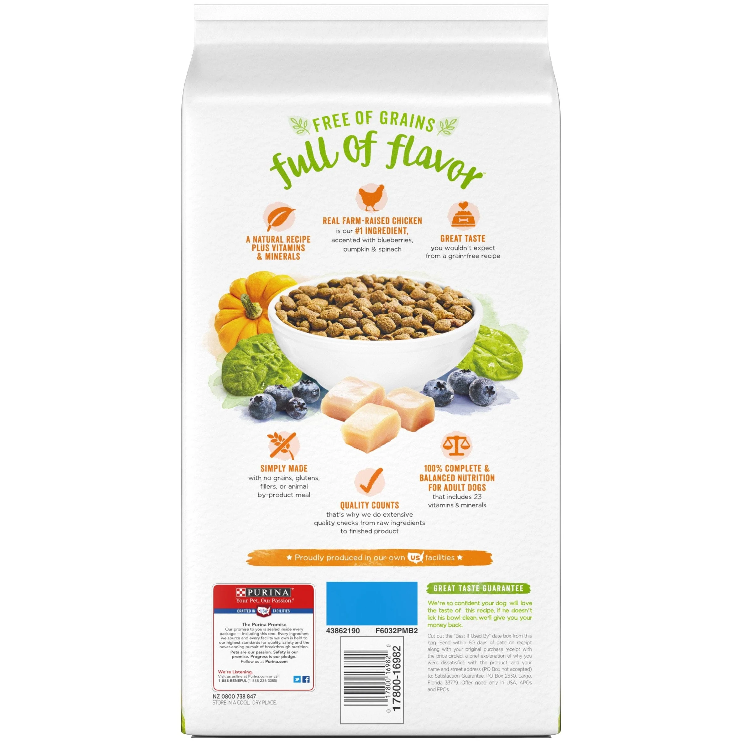 Purina Beneful Grain-Free Farm-Raised Chicken with Fruits and Berries Dry Dog Food - 4.5 Lbs - Case of 4 - Image 7