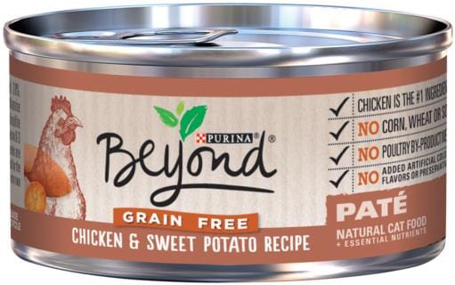 Purina Beyond Grain-Free Chicken and Sweet Potato Pate Canned Cat Food - 3 Oz - Case of 12