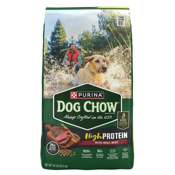 Purina Dog Chow High-Protein with Real Beef Dry Dog Food - 44 Lbs