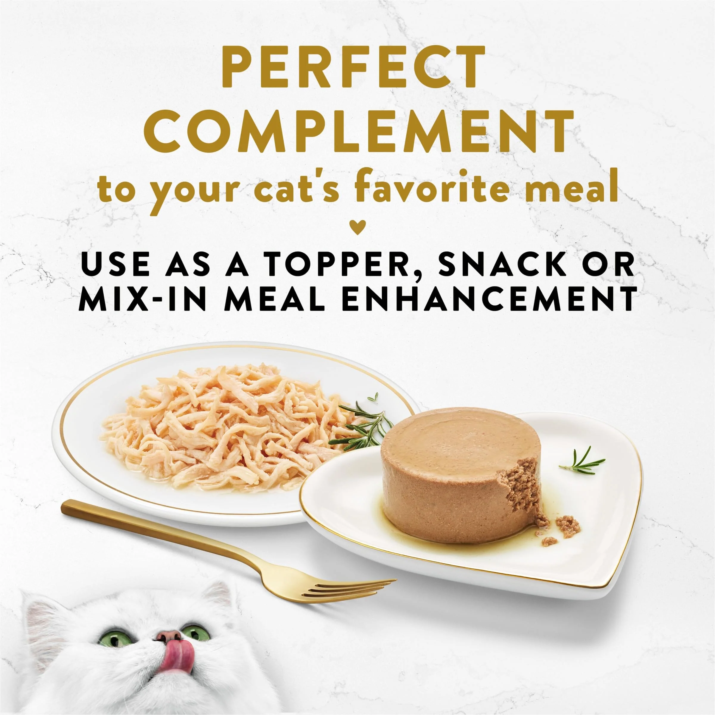 Purina Fancy Feast Appetizers Grain-Free Chicken and Flaked Tuna Wet Cat Food and Topper Pouch - 1.1 Oz - Case of 10 - Image 5