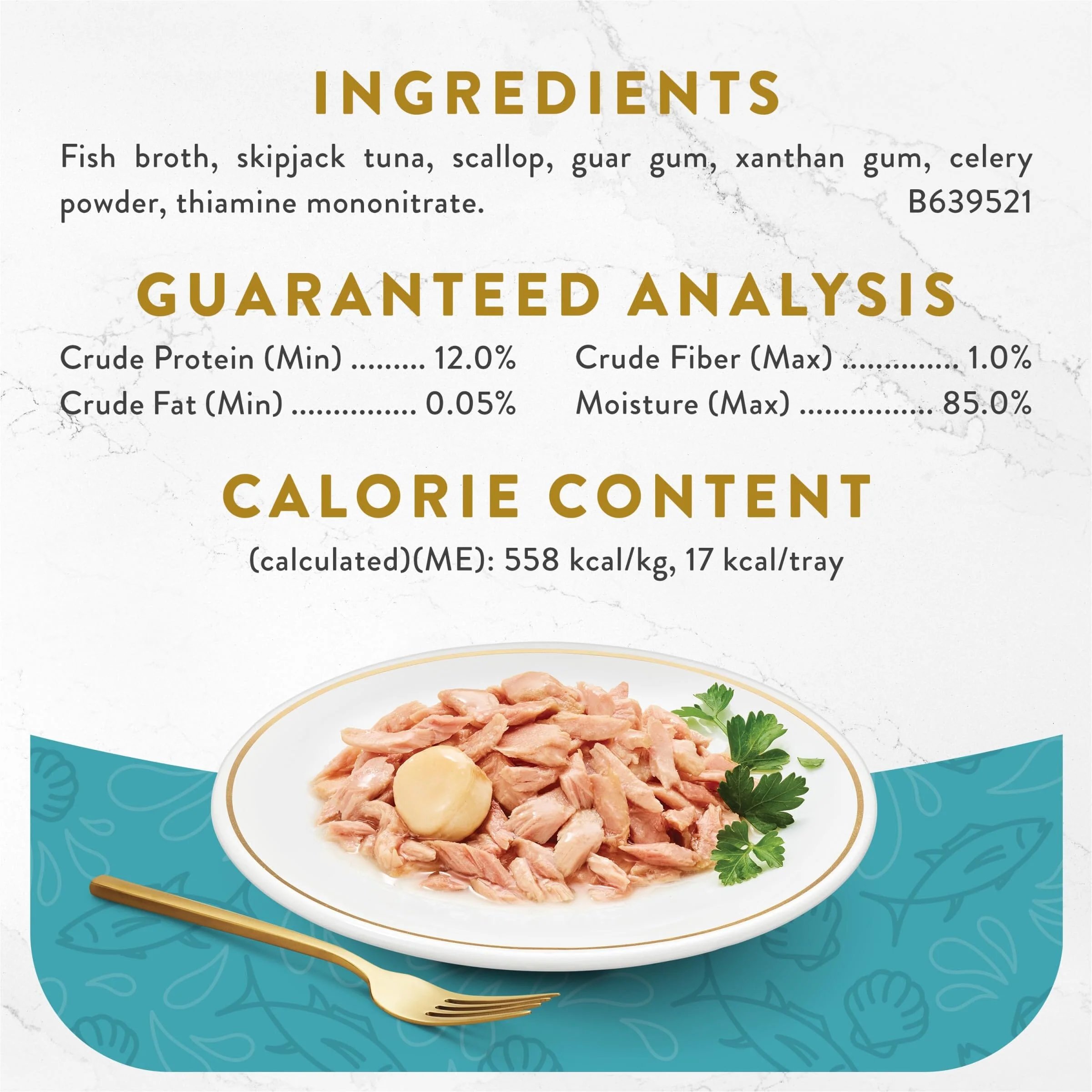 Purina Fancy Feast Appetizers Grain-Free Tuna and Scallop Wet Cat Food and Topper Pouch - 1.1 Oz - Case of 10 - Image 5