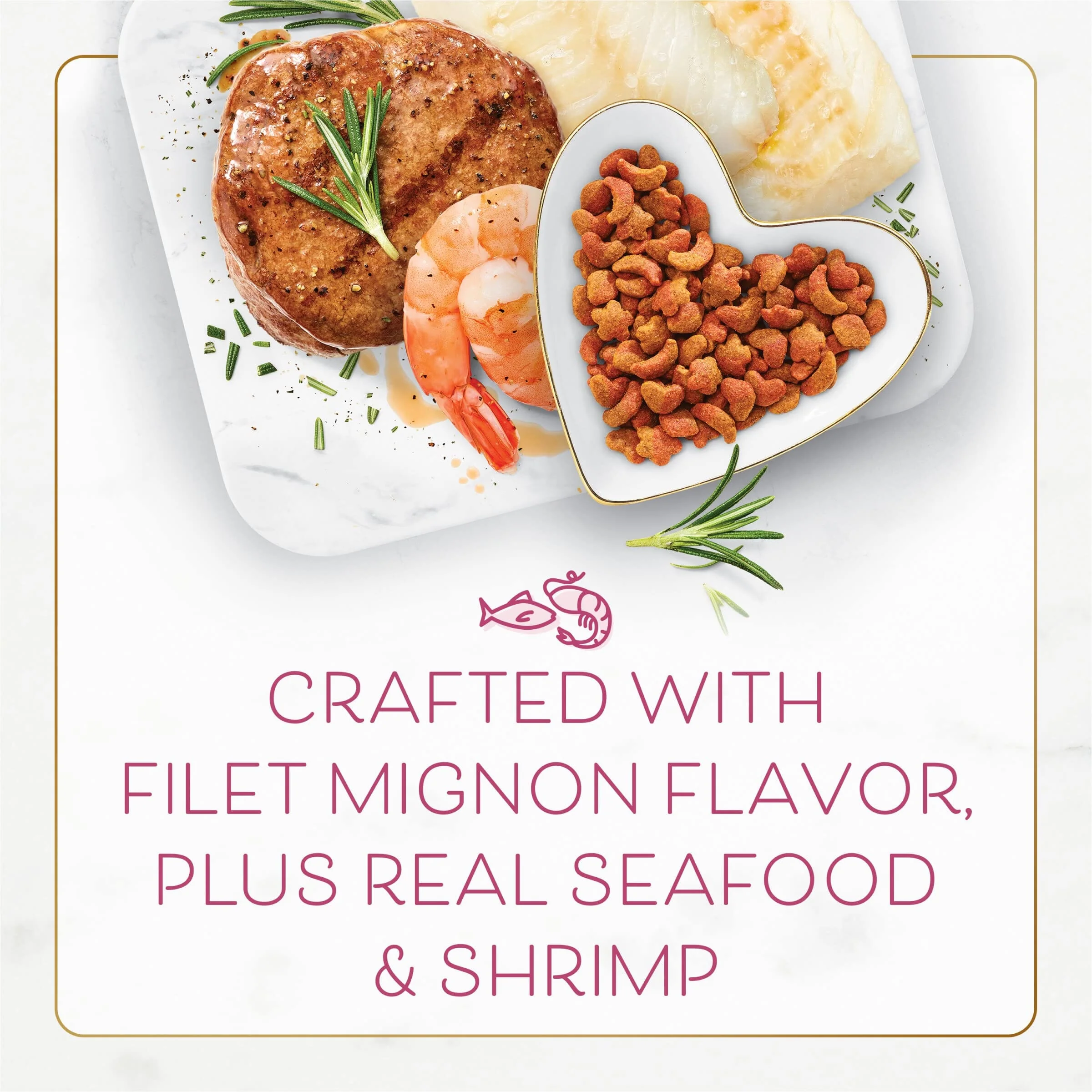 Purina Fancy Feast Gourmet Naturals Filet Mignon with Seafood and Shrimp Dry Cat Food - 7 Lbs - Case of 4 - Image 5