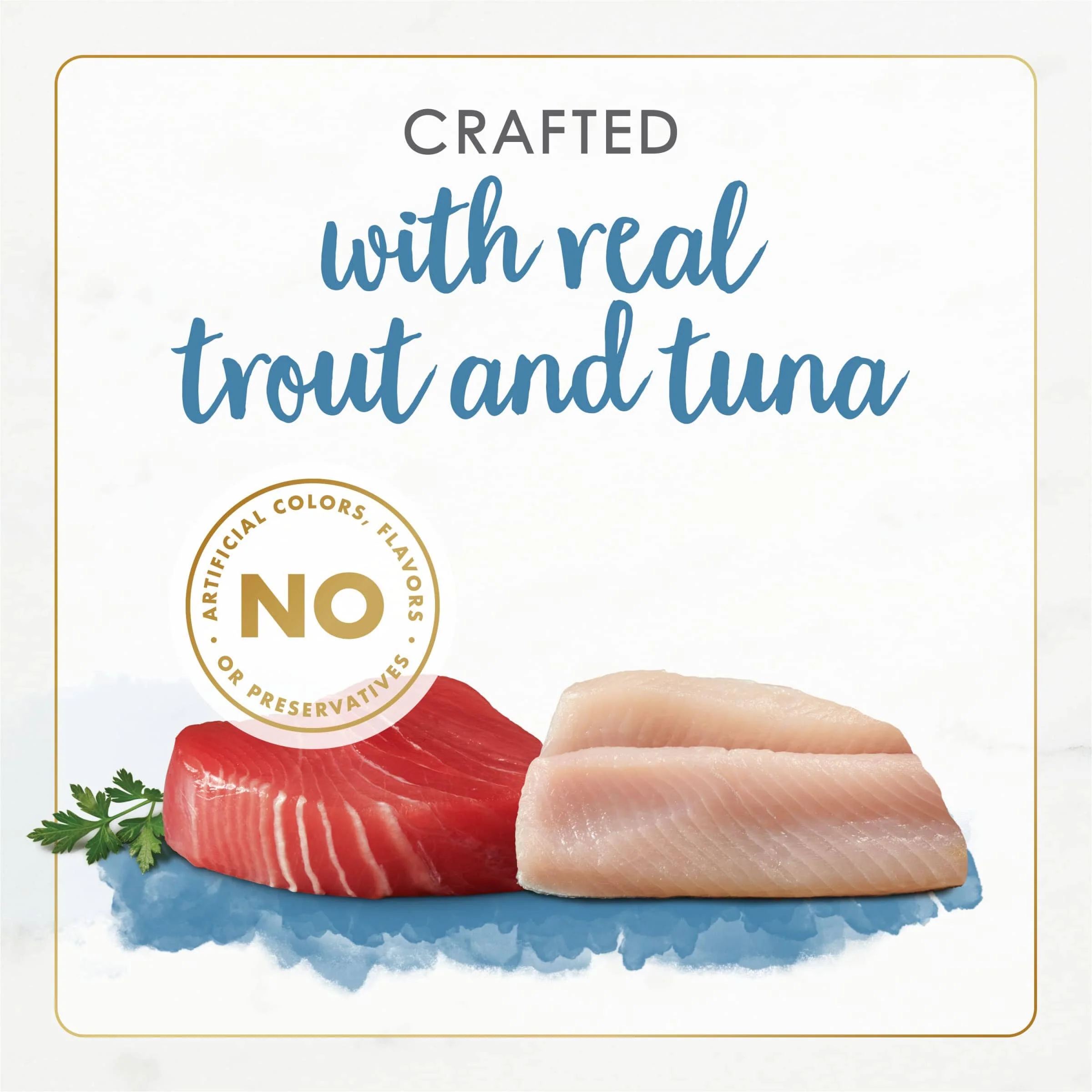 Purina Fancy Feast Gourmet Naturals Trout and Tuna Pate with Vitamins and Minerals Canned Cat Food - 3 Oz - Case of 12 - Image 3