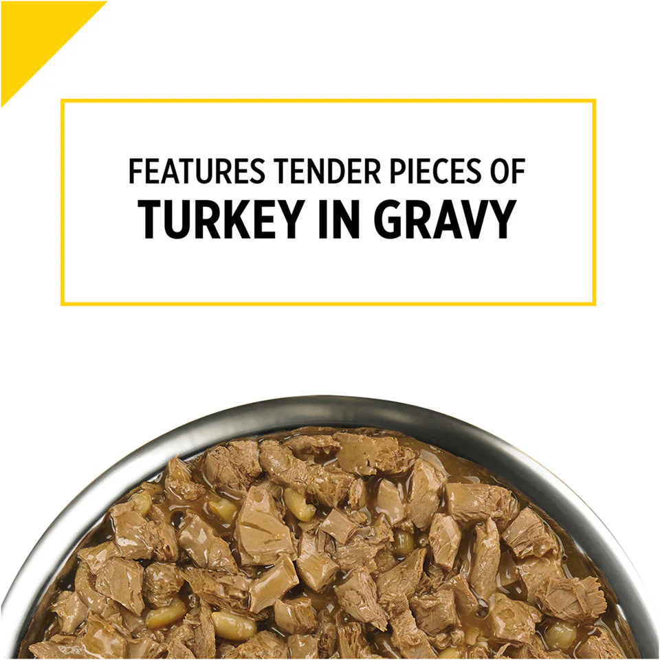 Purina Pro Plan Bright Mind Adult 7+ Turkey & Brown Rice Entree Dog Food Tray - Image 3
