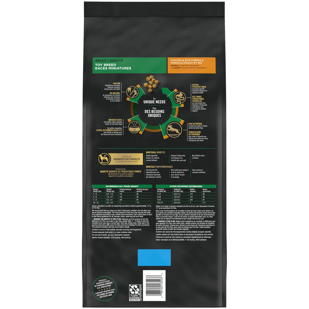Purina Pro Plan Chicken & Rice Formula Toy Breed Dry Dog Food - Image 14