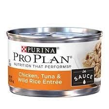 Purina Pro Plan Savor Adult Chicken, Tuna & Wild Rice in Sauce Entree Canned Cat Food