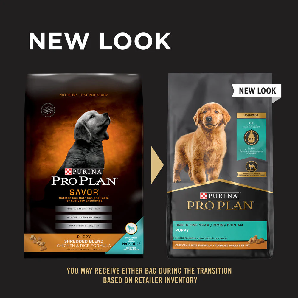 Purina Pro Plan Savor Shredded Chicken & Rice Formula Puppy Dry Dog Food - Image 6