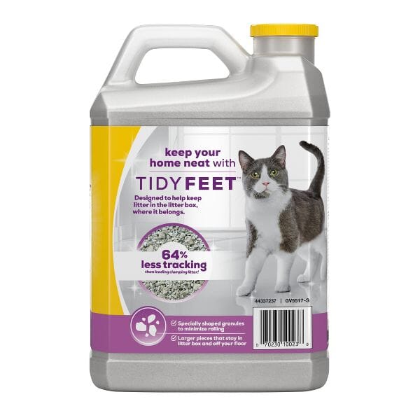 Purina Tidy Cats Tidy Feet Clumping Unscented Low-Tracking Multi-Cat Clay Cat Litter - 20 Lbs - Case of 2 - Image 2