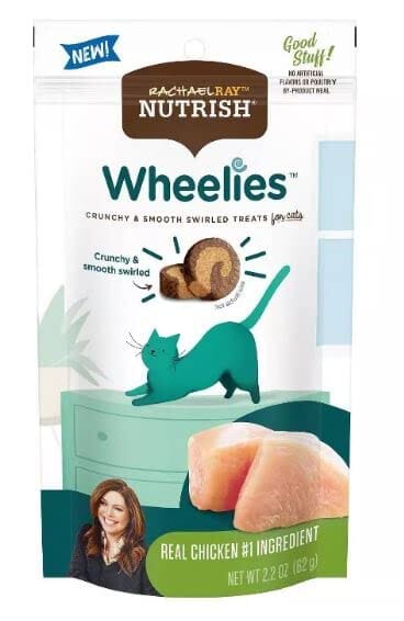 Rachael Ray Nutrish Wheelies Chicken Crunchy Cat Treats - 2.2 Oz