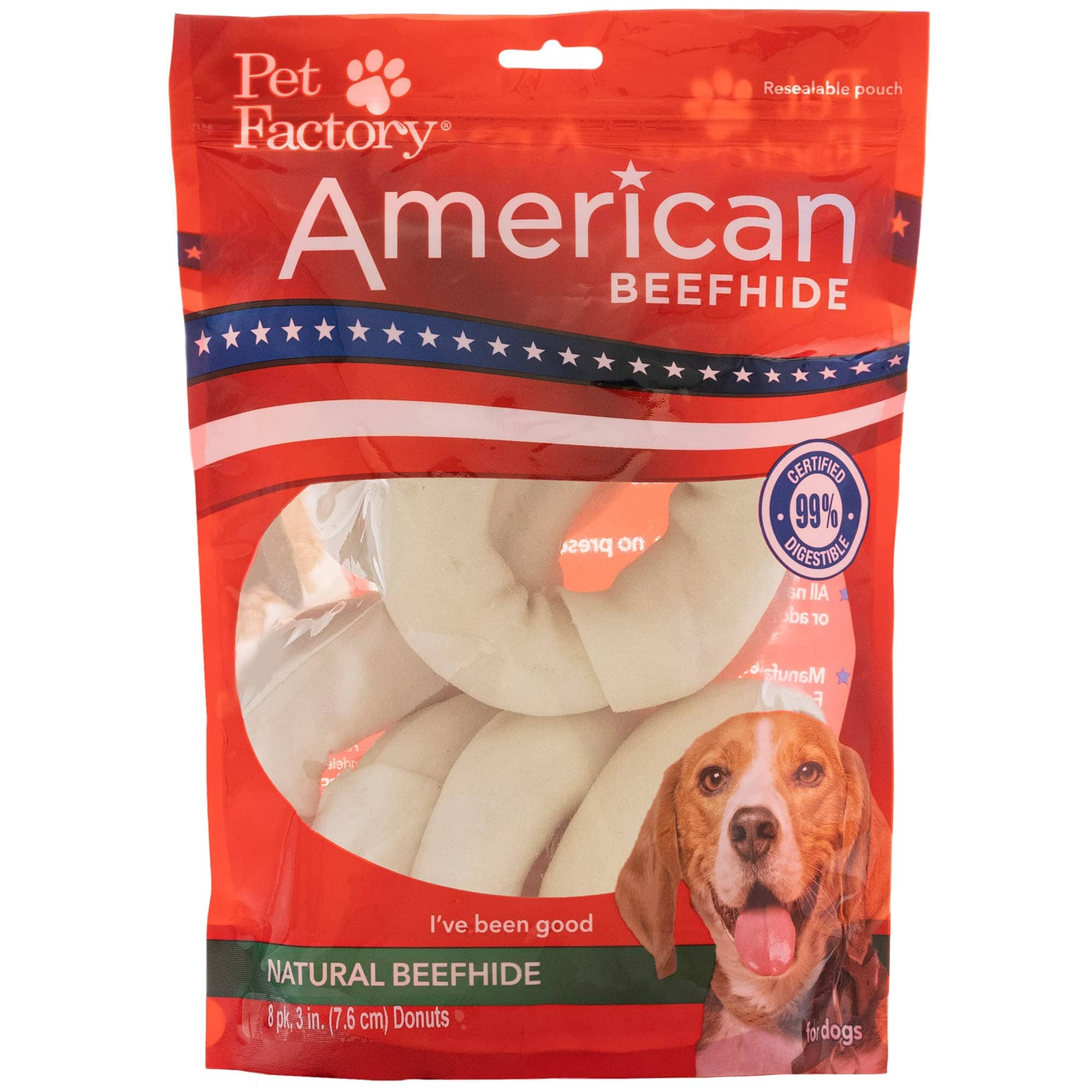 Rawhide Express Chicken N' Donut Natural Dog Chew - 4-5" Inches