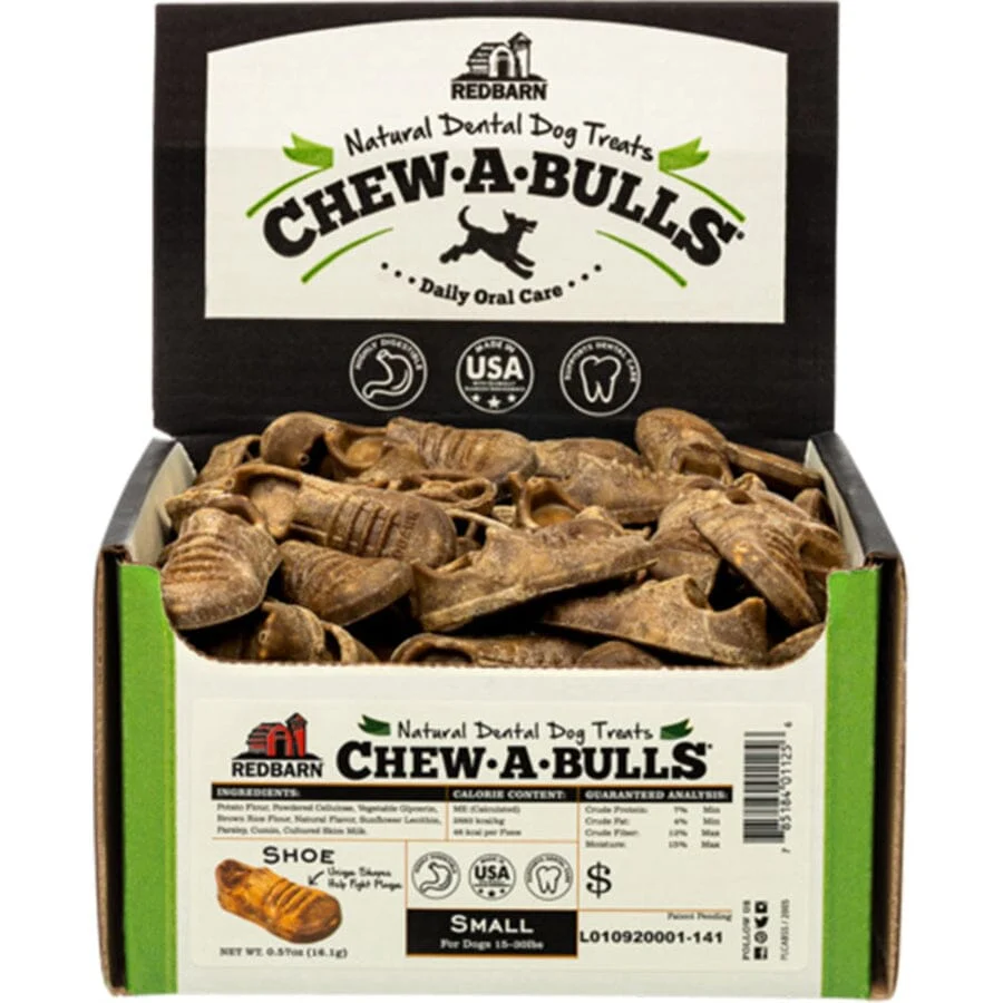 Red Barn Chew-A-Bulls Shoe Shaped Dental Dog Treats - Image 2