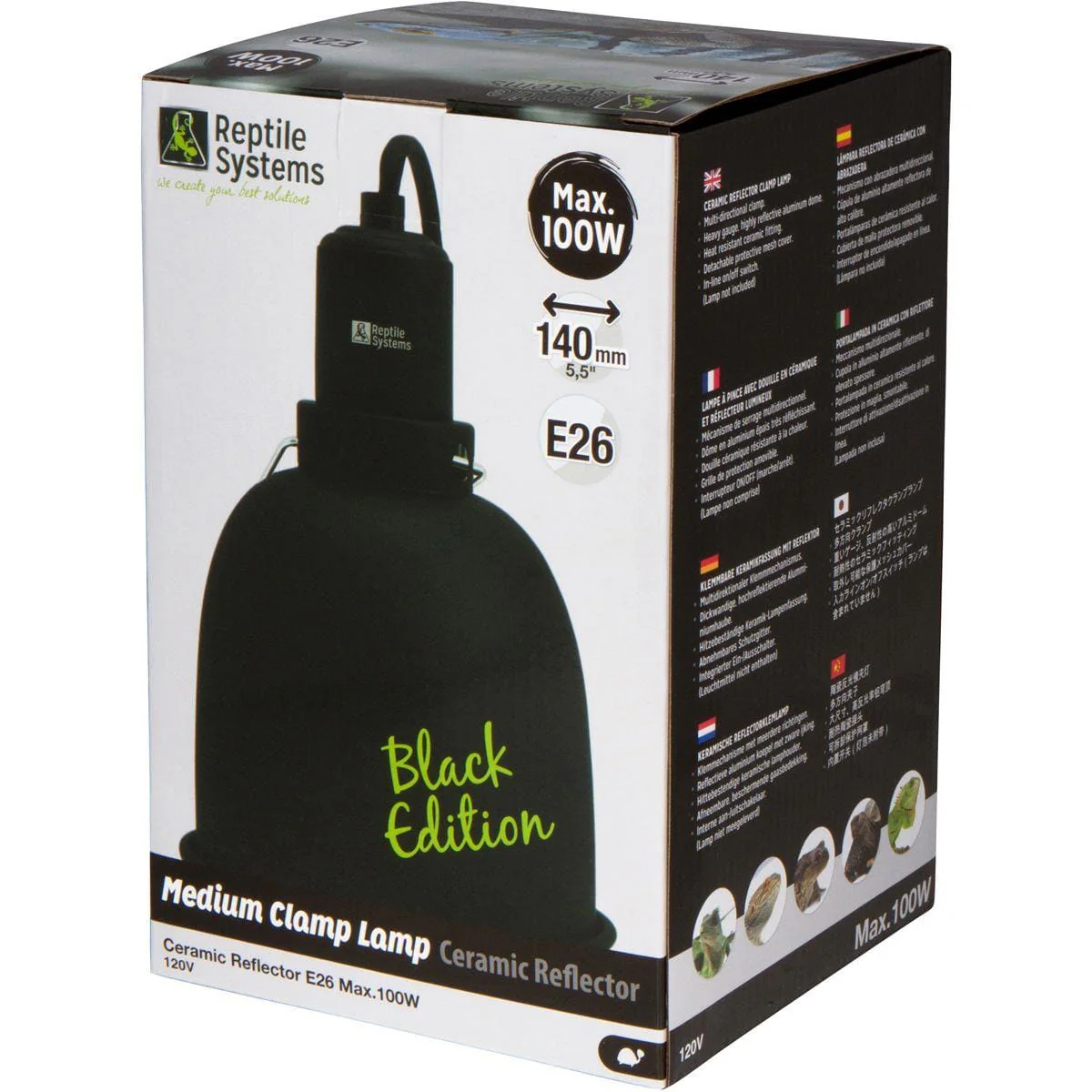 Reptile Systems Clamp Lamp Reflective - 100 Watt