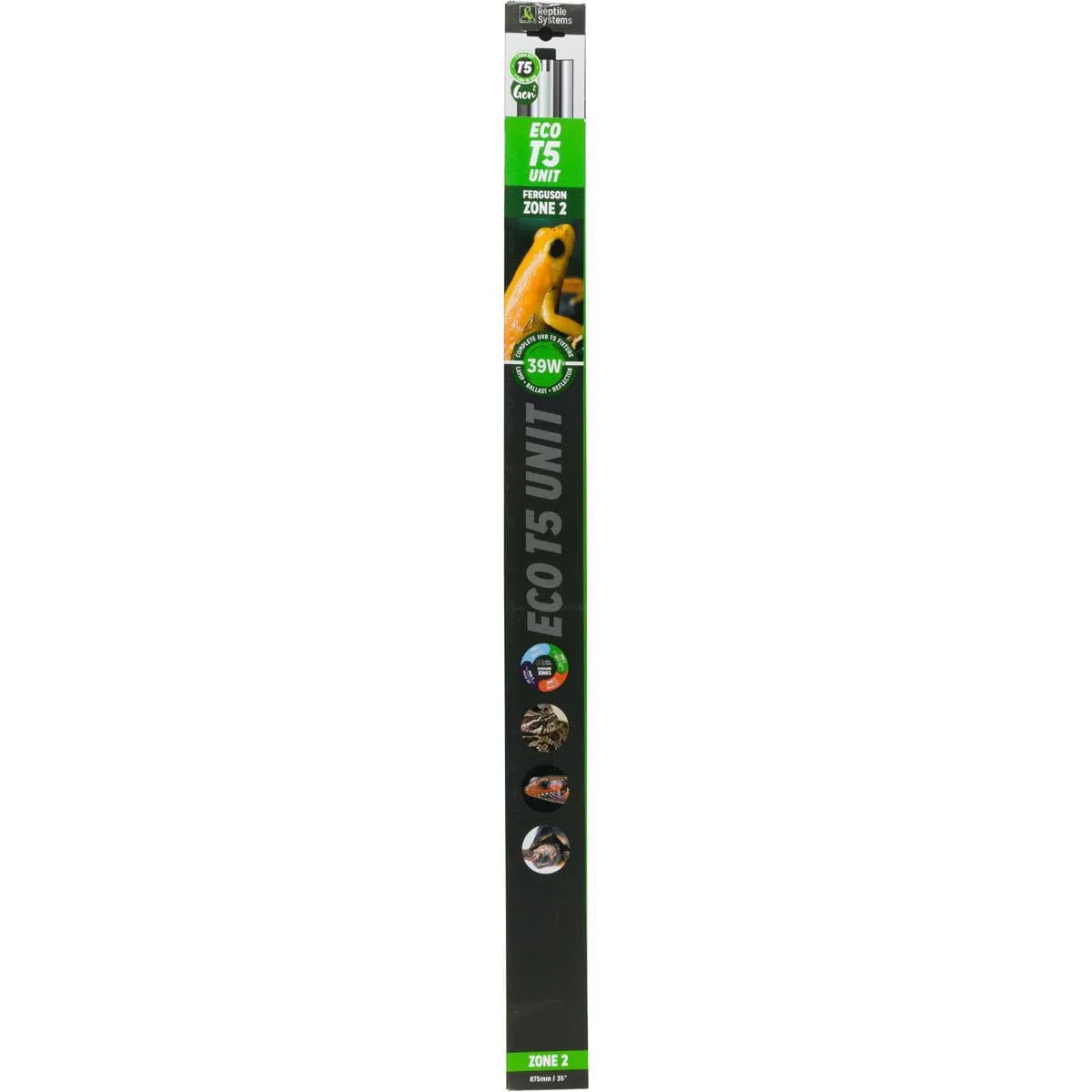Reptile Systems PRO T5 GEN2 Zone 2 Reptile Lighting - Black - 39 Watt