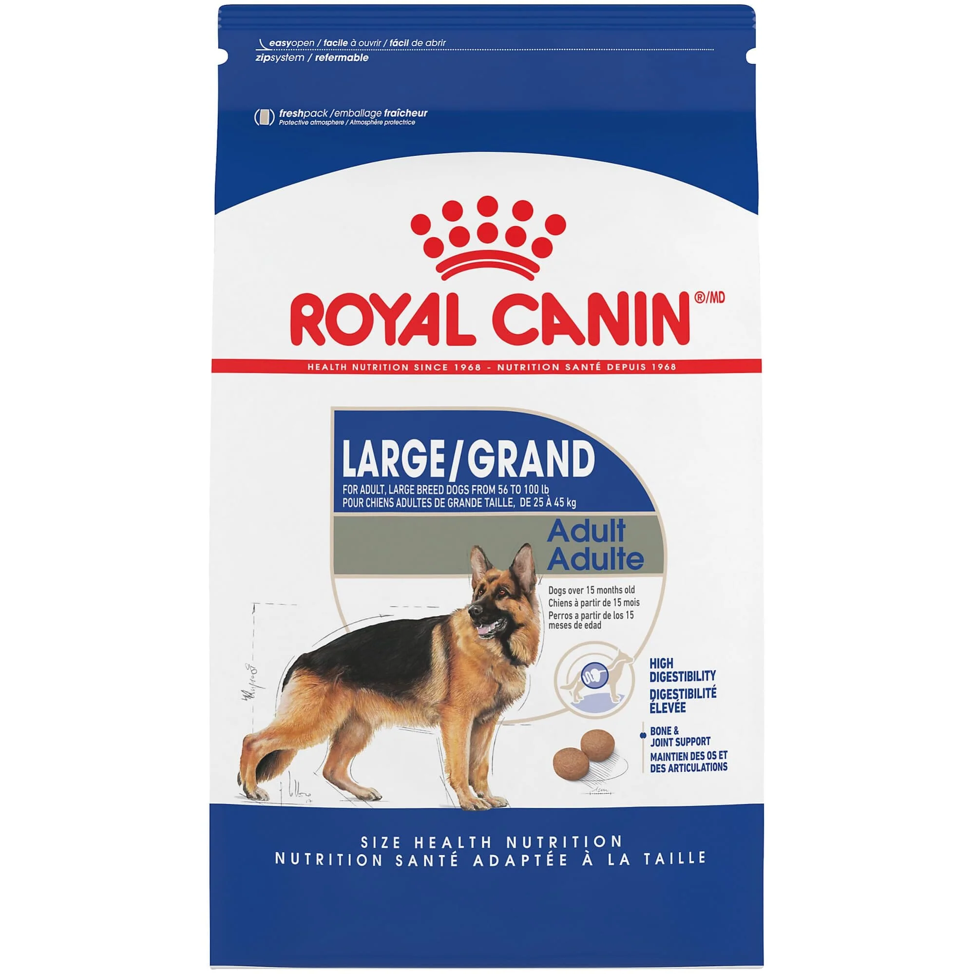 Royal Canin Size Health Nutrition Large-Breed Adult Dry Dog Food - 30 Lbs