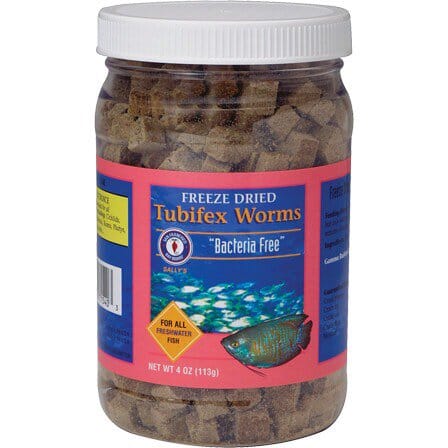 San Francisco Bay Brand Tubifex Worms Freeze-Dried Freshwater Fish Food