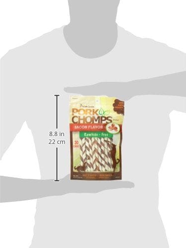 Scott Pet Pork-Chomps Rawhide-Free Twists Roasted Bacon and Chicken Natural Dog Chew Treats - Assorted - 24 Count - Image 3