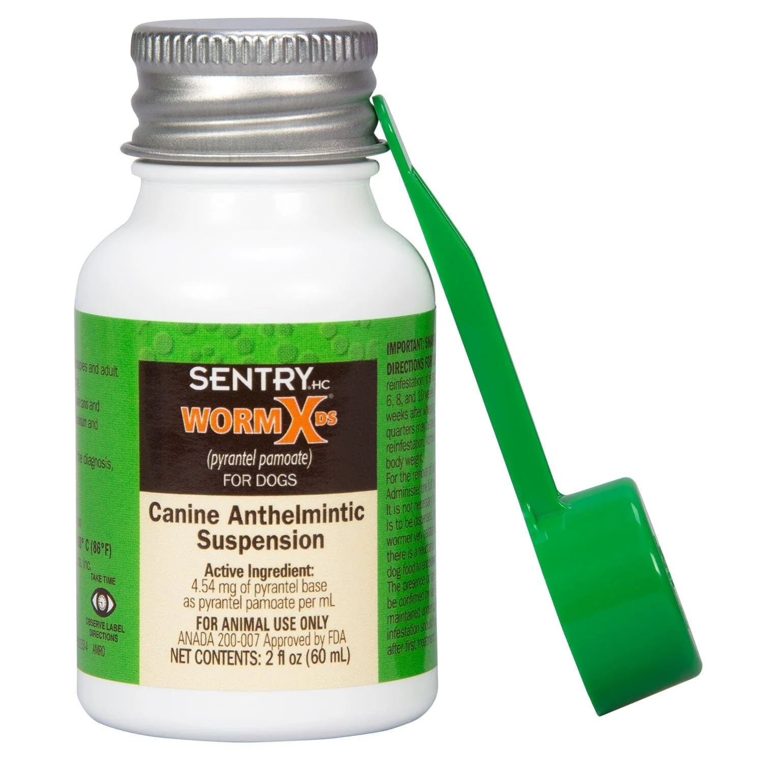 Sentry HC WormX DS Liquid De-Wormer Remover for Dogs and Puppies - 2 Oz - Image 2