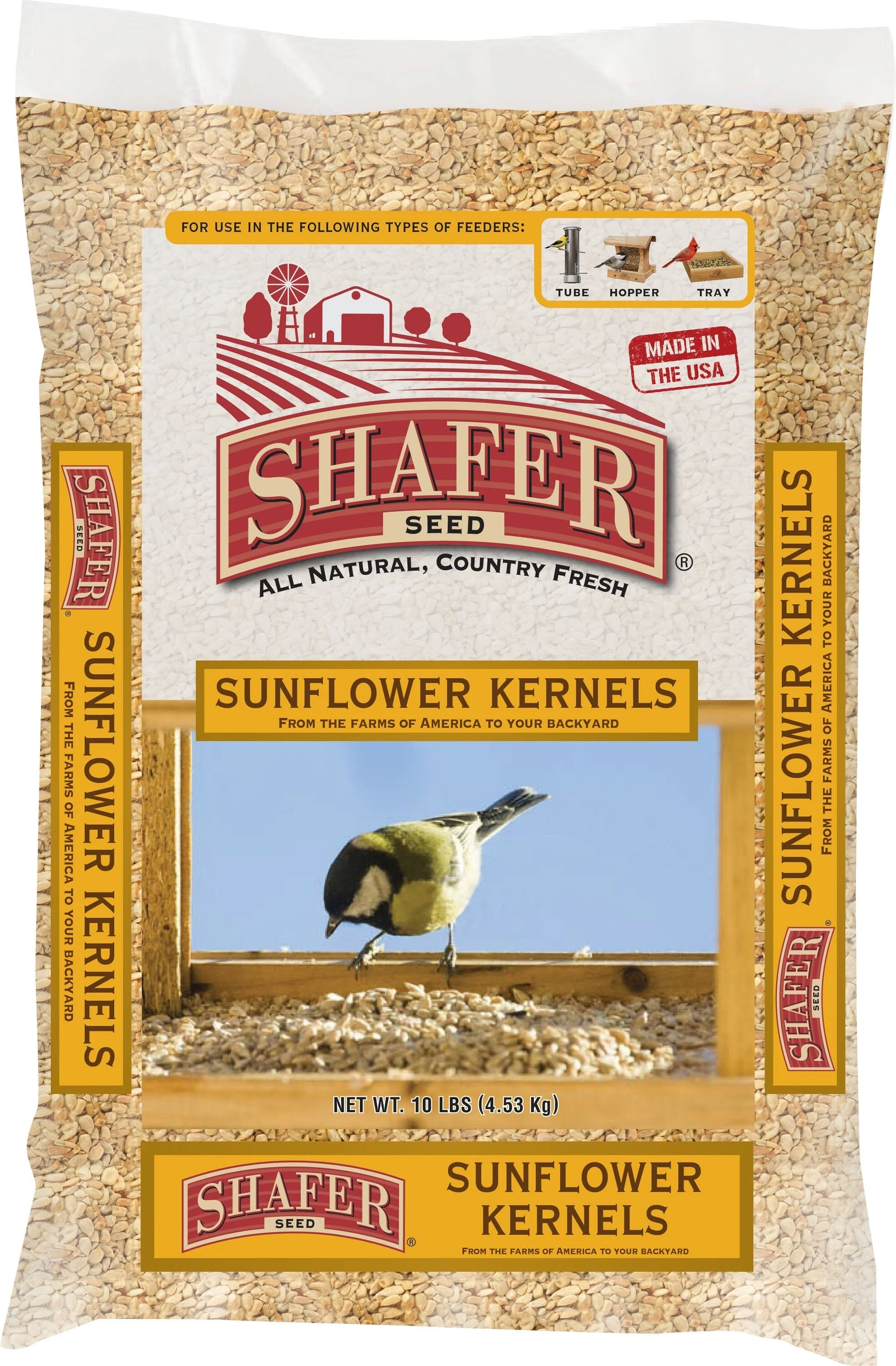Shafer Sunflower Kernels Wild Bird Food - 20 Lbs