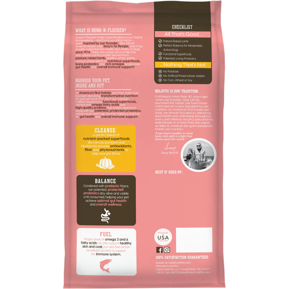 Solid Gold Hund-n-Flocken with Lamb Dry Dog Food - Image 5