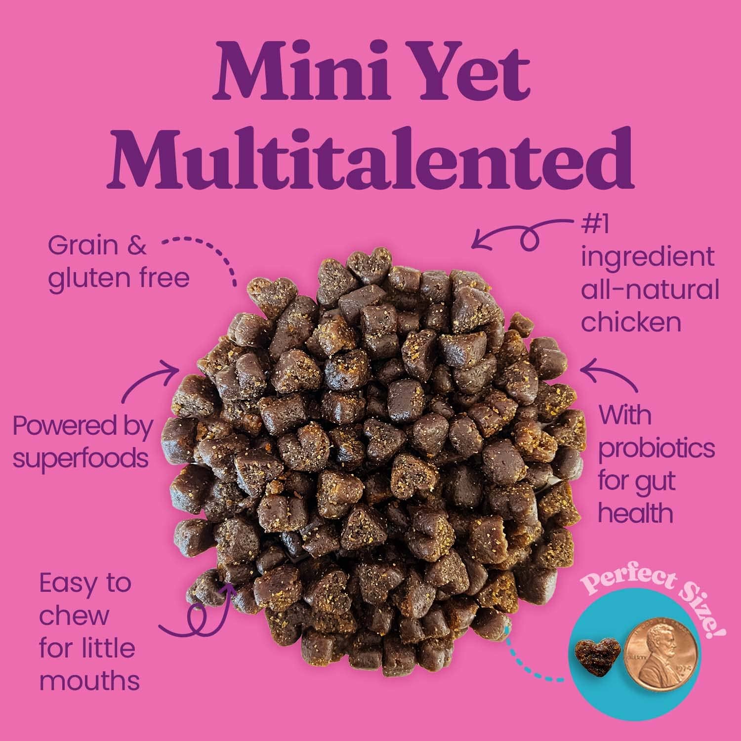 Solid Gold Mighty Mini Grain-Free Chicken and Sweet Potato Soft and Chewy Dog Treats - 4 Oz - Case of 12 - Image 2