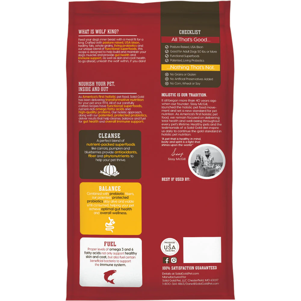 Solid Gold Wolf King with Bison Dry Dog Food - Image 6