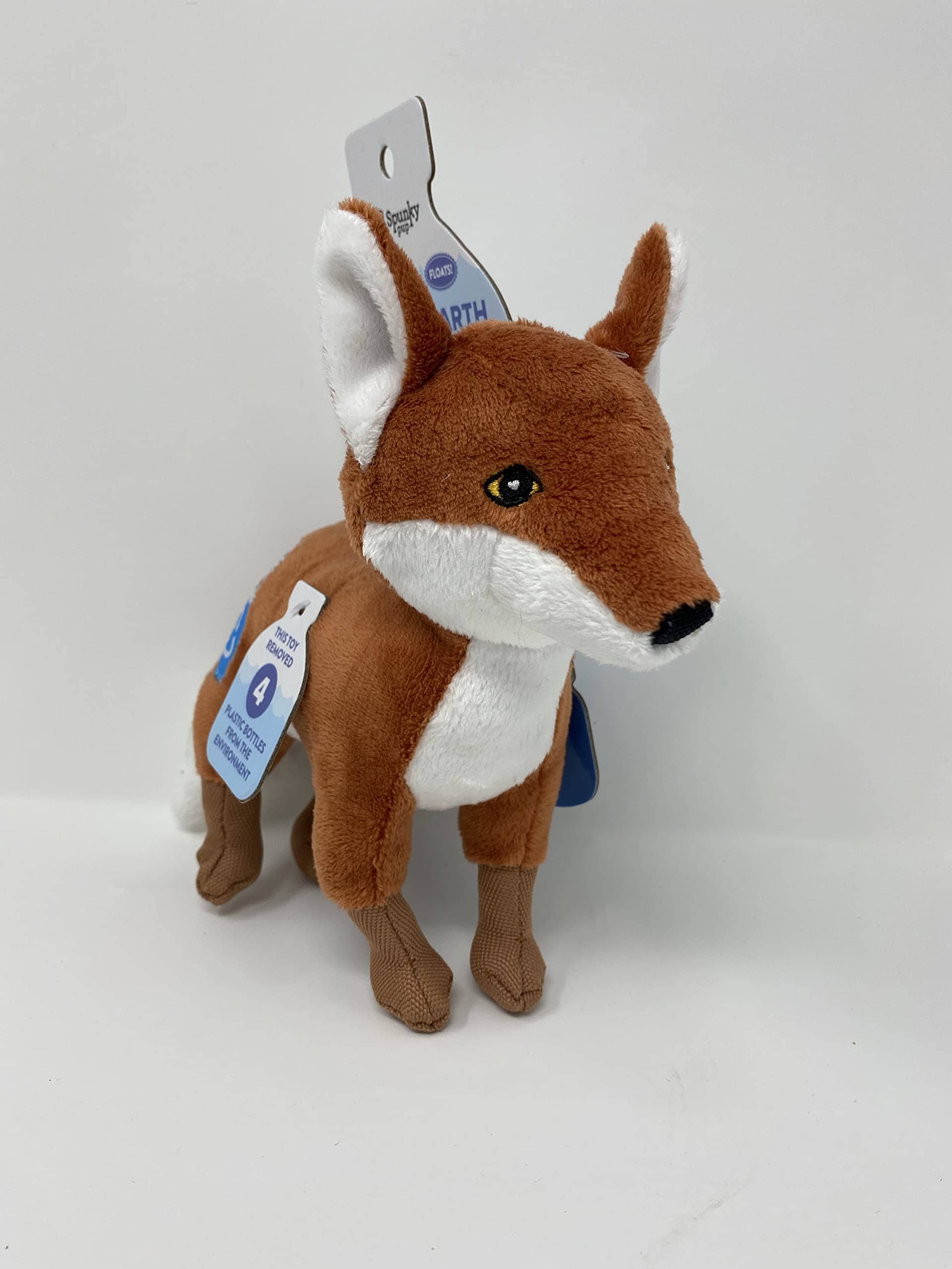 Spunky Pup Clean Earth Collection Fox Squeak and Plush Dog Toy - Small - Image 2