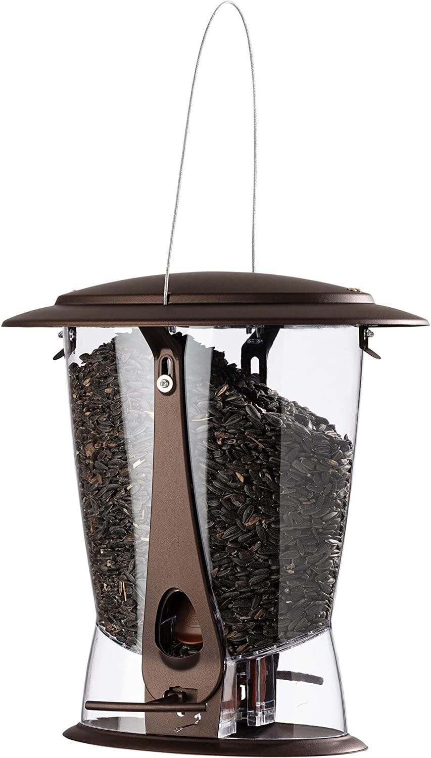 Squirrel-X X2 Squirrel Resistant Tubed Wild Bird Feeder - Brushed Copper - 4 Lbs Cap - Image 3