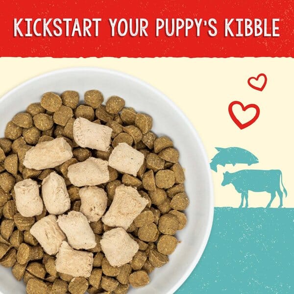 Stella & Chewy's Meal Mixers Grain-Free Beef and Salmon Puppy Formula Freeze-Dried Raw Dog Food or Topper - 18 Oz - Image 2