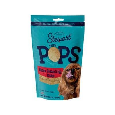 Stewart Puff Pops Bacon Egg and Cheese Recipe Training Freeze-Dried Dog Treats - Image 3