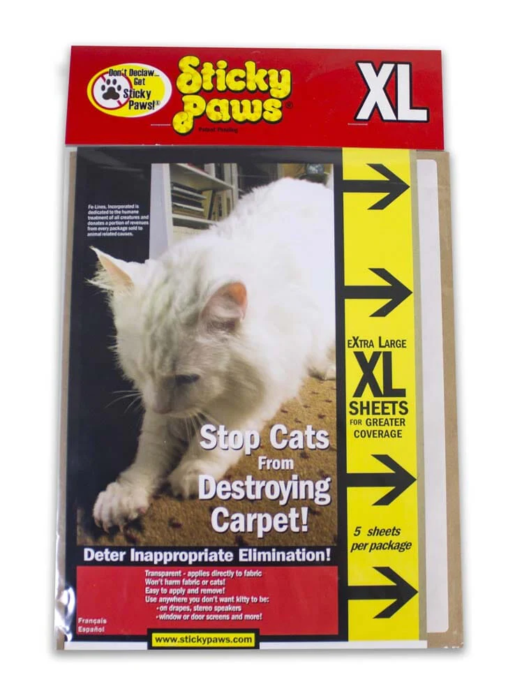 Sticky Paws Carpet Sheets - 5 pk, XL