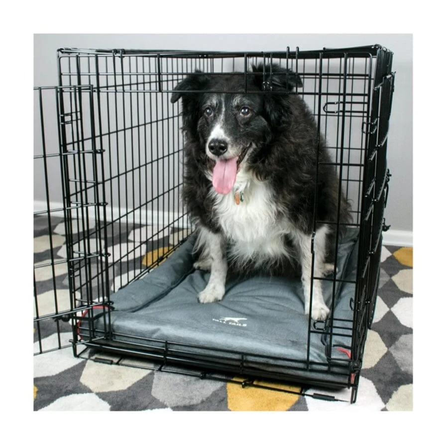 Tall Tails Classic Dog Crate Pad Mat or Pet Bed - Gray - Image 3