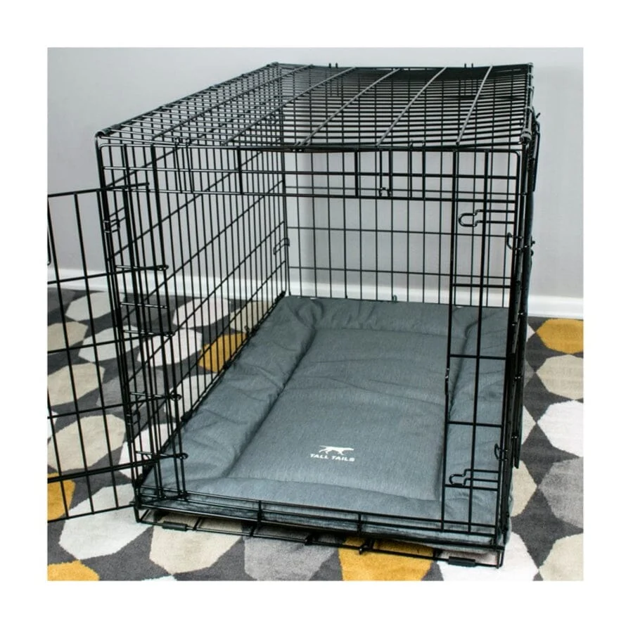 Tall Tails Classic Dog Crate Pad Mat or Pet Bed - Gray - Image 6