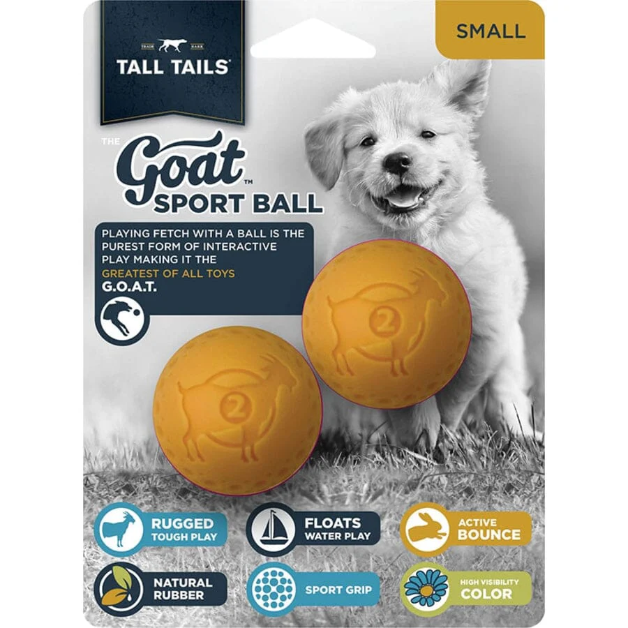 Tall Tails Goat Natural Rubber and Floating Ball Fetch Dog Toy - Image 3